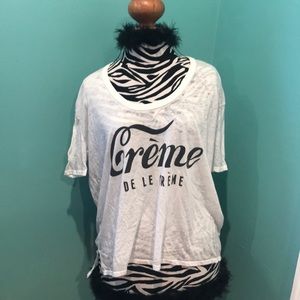 BCBGeneration - White Flow Burnout Tee